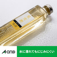 エーワン（A-one）ラベルシール 水に強い パッケージラベル 耐水紙 レーザー 封筒 シール ステッカー A4 30面  20シート  31375