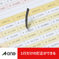 エーワン（A-one）ラベルシール 下地が隠せて透かしても読めない プリンタ兼用 封筒 シール ステッカ― A4 46面 12シート  31671