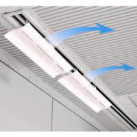 ダイアン・サービス　エアーウィング スリット ライン型吹出口用 省エネ エアコン風よけコントロールAW12-021-02