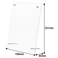 アスクル　片面用L型　ビス留めカード立て　レジサイン　A5　1セット（3個：1個×3）　 オリジナル