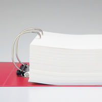 リヒトラブ　D型リングファイル　A4タテ　背幅88mm　750枚差し　赤　G2290-3　1冊