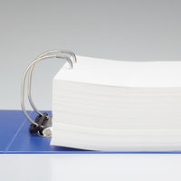 リヒトラブ　D型リングファイル　A4タテ　背幅88mm　750枚差し　青　G2290-8　1冊（直送品）