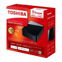 東芝　外付けHDD（ハードディスクドライブ）「CANVIO　DESK」HD-EHシリーズ　5TB　ブラック　HD-EH50TK