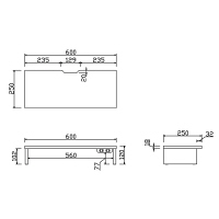 アール・エフ・ヤマカワ　マルチスタンド　電源付き　W600　ホワイト　1台（2梱包）