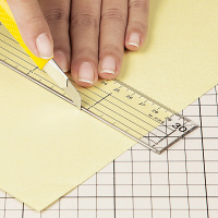 伊藤忠リーテイルリンク　アクリル定規　メタルガイド付き　30cm　12本入