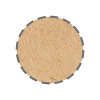 平紐クラフト紙手提袋薄型エコノミー 180×165×60 茶 1セット（100枚：50枚入×2袋）  オリジナル