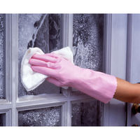 【ビニール手袋】 ショーワグローブ 「現場のチカラ」 簡易包装ワーキング中厚手 ピンク S 1袋（5双入）  オリジナル