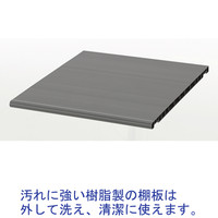 アスプルンド 樹脂棚板シューズラック 24足用 ダークブラウン 幅850×奥行350×高さ1348mm 1台(2梱包) 靴箱 3列 収納