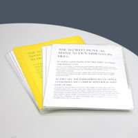 プラス　カラークリアホルダー　A4　1箱(600枚)　濃色イエロー