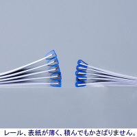 アスクル　レール式クリアーホルダースリム（20枚綴じ）　青　A4タテ　1セット（200冊）  オリジナル