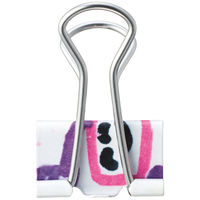 【アウトレット】アスクル ダブルクリップ こども支援 小 5柄アソートパック 1袋（100個：10個入×10パック） 幅19mm オリジナル