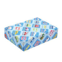 ササガワ 包装紙 はたらくのりもの 半才判 49-1308 1袋(50枚入)