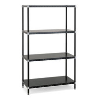 ホームエレクター パンチングシェルフ ブラック 幅900×奥行350mm H1436PB1（直送品）