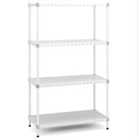 ホームエレクター パンチングシェルフ ホワイト 幅600×奥行350mm H1424PW1（直送品）
