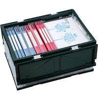 【折りたたみコンテナ】 アスクル 折りたたみコンテナフタ一体型 40L 1セット（10個：5個入×2箱） オリジナル