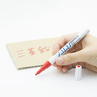 三菱鉛筆(uni) ペイントマーカー 細字 赤 油性マーカー PX-21