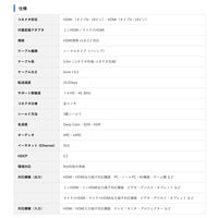 Vodaview　miniHDMI/microHDMI変換コネクタ付きHDMIケーブル　3m　VV-HDACD-AD-HDMI030AA-B　1セット