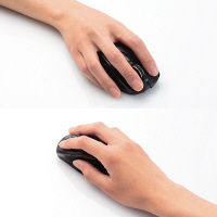 ワイヤレスマウス 無線 2.4GHz 5ボタン ブルーLED 静音 充電式 ブラック M-A-BL07DBSBK エレコム 1個