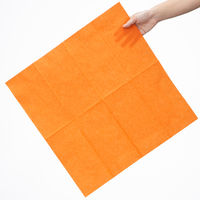 溝端紙工印刷 カラーナプキン 8つ折り 2PLY マンダリン 1セット（200枚：50枚入×4袋）