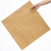 溝端紙工印刷　カラーナプキン　8つ折り　2PLY　マロングラッセ　1セット（200枚：50枚入×4袋）