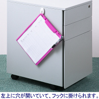 アスクル　バインダー　クリップボード　A4タテ　ピンク　5枚  オリジナル