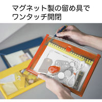 キングジム かさばらないバッグインバッグ フラッティ A4ヨコ 幅20mm 赤 5366アカ