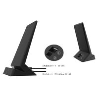 Qi対応ワイヤレス充電器　スマホスタンド　卓上スタンド型　USB‐Aポート付　ワイヤレス充電パッド　VV-W9-Qi　Vodaview（ボーダビュー）