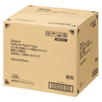 【新パッケージのお届け】【大人用おむつ/パンツ用パッド/約2回分】アスクル×エルモアいちばん　ズレずに快適パンツ用 昼用　1箱（38枚入×6パック） オリジナル