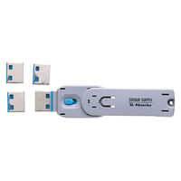 直】USBコネクタ取付けセキュリティ SL-46- BL 1個（直送品）