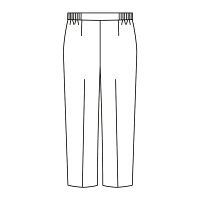 KAZEN レディススラックス 医療白衣 ホワイト 5L 192-10（直送品）