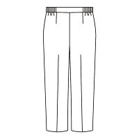 KAZEN レディススラックス 医療白衣 ネイビー L 192-28（直送品）