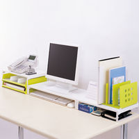 リヒトラブ　フリーサイズレタートレー　黄緑　1箱（2台入）