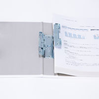 アスクル　パイプ式ファイル　A4タテ　両開き　とじ厚30mm　背幅46mm　ホワイト　白　ユーロスタイル  オリジナル