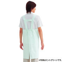 KAZEN エプロン（ミドル丈） サックスブルー（水色） M 922-71（直送品）