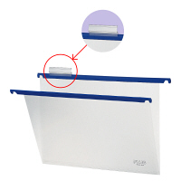 プラス　PP　ハンガーフォルダー　A4　ブルー　PHF-A4BL　34002　1箱（60枚：10枚入×6袋）