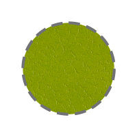 レザートーン手提袋　丸紐　グラスグリーン　M　1箱（300枚：10枚入×30袋）　スーパーバッグ  オリジナル