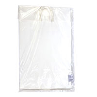 ササガワ 手提げバッグ 白無地 特大 50-6400 1袋(10枚入)