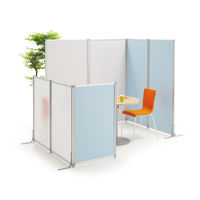 トーカイスクリーン EGシンプルパネル パーティション プリントシートタイプ ブルー 高さ1100×幅900mm EG-1109LB 1枚