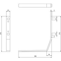 トーカイスクリーン EGシンプルパネル専用 片側補助脚 EG-OSST 1個