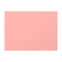 プラス　フラットファイル厚とじ　A4ヨコ　100冊　ピンク　No.022NW（78288）　樹脂製とじ具