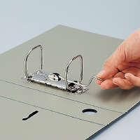 キングジム　レバーリングファイルDタイプ　A4タテ　背幅69mm　青　20冊入