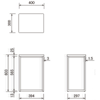 アスプルンド 手荷物台 ナチュラル 幅400×奥行300×高さ603mm 1台 受付荷物置き 天板:木製/脚:スチール