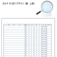 金鵄製作所 カルテ1号紙 社・国兼用 K-021 1袋（100枚入）