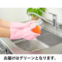 【天然ゴム手袋】 ダンロップホームプロダクツ やわらか天然ゴム手袋 SP-8 6787 グリーン L 1双