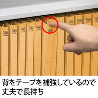 プラス 背補強フラットファイル イエロー A4タテ 79437 1袋（10冊入）