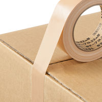 【ガムテープ】 現場のチカラ 布テープ 0.22mm厚 幅38mm×長さ25m 茶 アスクル 1箱（48巻入）  オリジナル