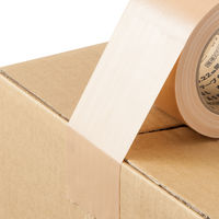 【ガムテープ】 現場のチカラ 布テープ 0.22mm厚 幅75mm×長さ25m 茶 アスクル 1箱（24巻入）  オリジナル