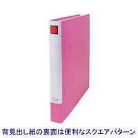 リングファイルBF　A4タテ　背幅37mm　10冊　キングジム　603BFヒン　ピンク