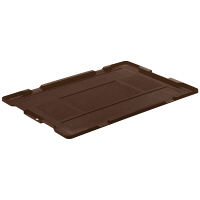 【折りたたみコンテナ】 アスクル他 扉付き折りたたみコンテナセット（50L短辺） ブラウン 1組  オリジナル