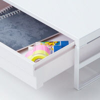 リヒトラブ(LIHIT LAB.) 机上台 幅390mm 引出し付ハイタイプ 白（ホワイト） A7342-0 1セット（3台）